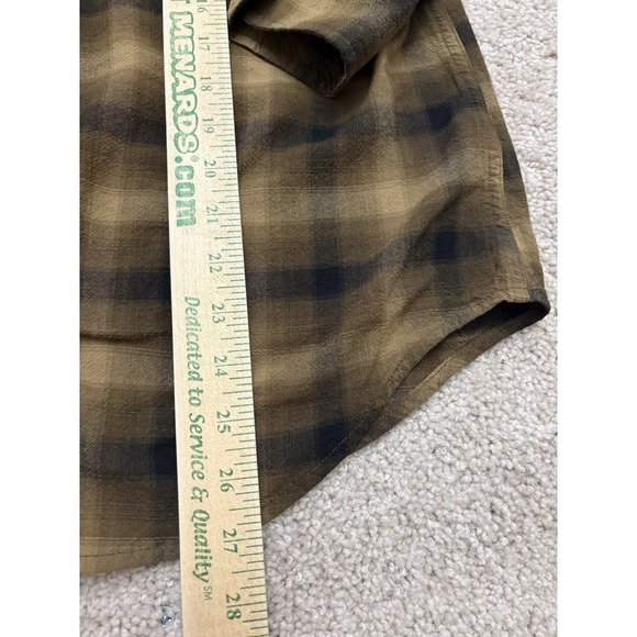 Filson Shadow Plaid Western Pearl Snap Pioneer Wool Button Down Shirt Women's XL - Picture 4 of 6